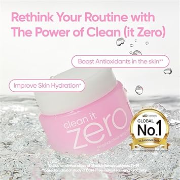 Banila Co Clean It Zero Original Cleansing Balm | Korean Makeup Remover, Cleansing Oil, Facial Cleanser For All Skin Types | Vegan | Made With Acerola Berry & Vitamin C (50Ml / 1.69 Fl.Oz)
