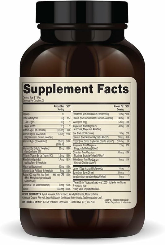 Dr. Mercola Chewable Multivitamin For Kids, 30 Servings (60 Tablets), 0G Sugar Per Serving, Natural Orange Flavor, Dietary Supplement, Supports Overall Health, Non-Gmo