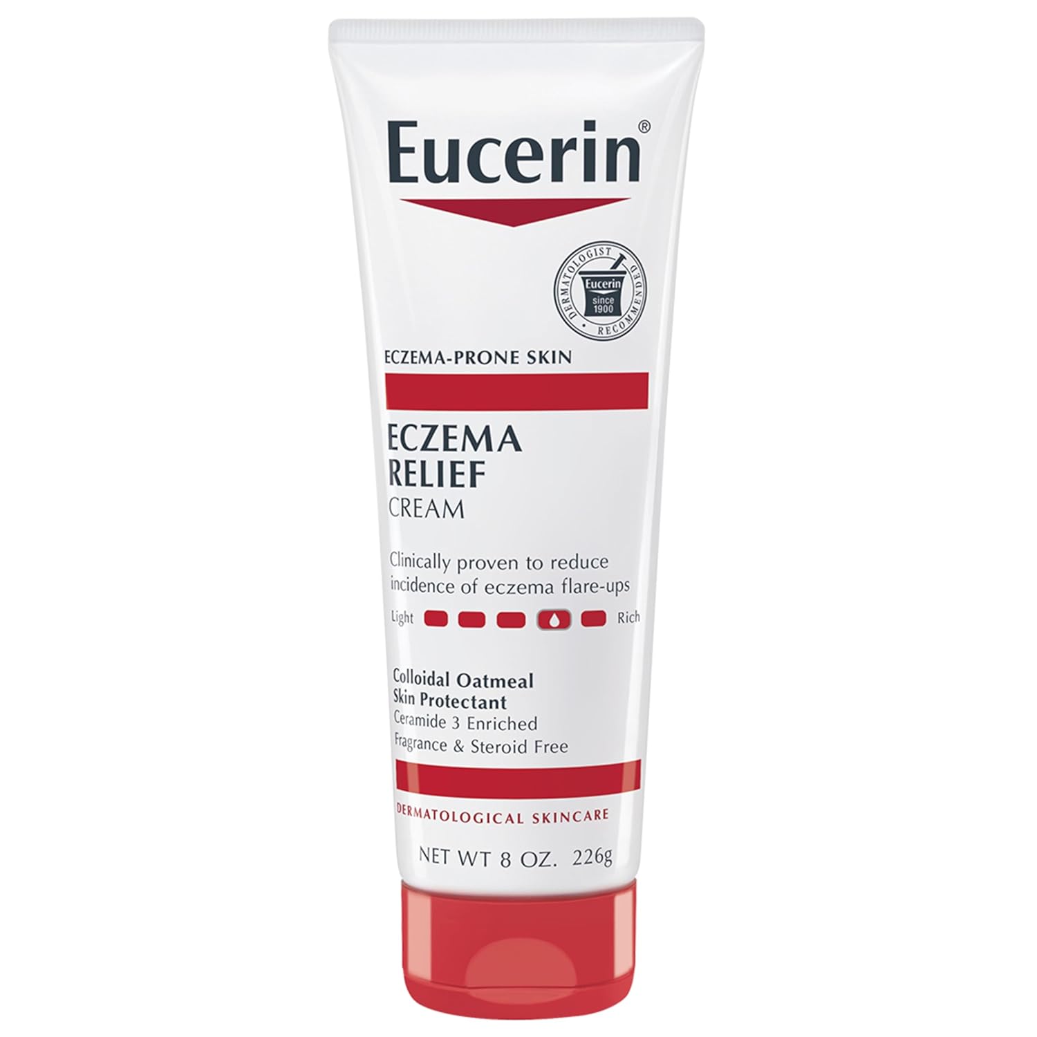 Eucerin Eczema Relief Cream, Full Body Lotion For Eczema-Prone Skin, Moisturizing Eczema Cream, Body Moisturizer, 8 Oz. Tube