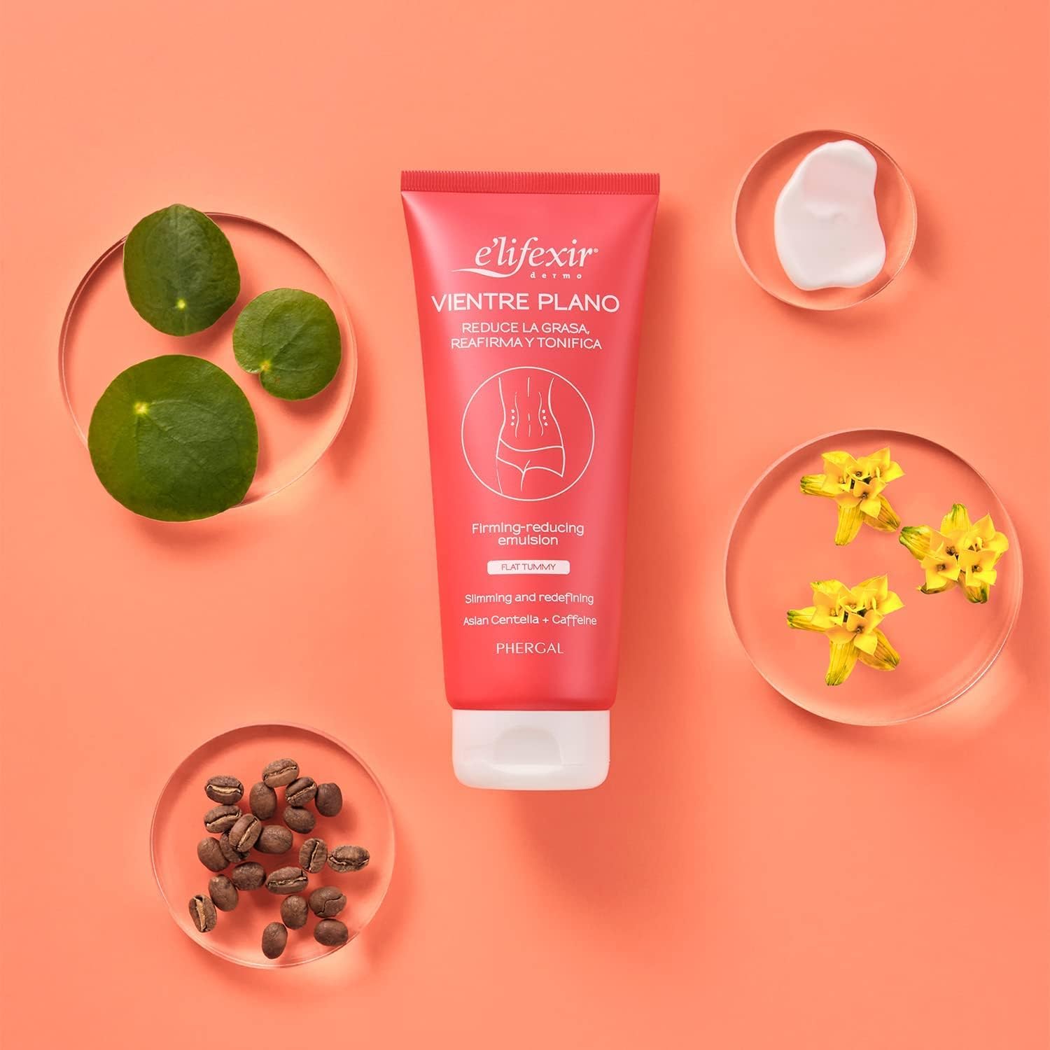E'Lifexir Flat Belly - Abdomen Reducing Cream For Women : Anti Flaccidity : Eliminate Localized Fat In The Abdomen : Fat Burner - Multicolored 200 Ml