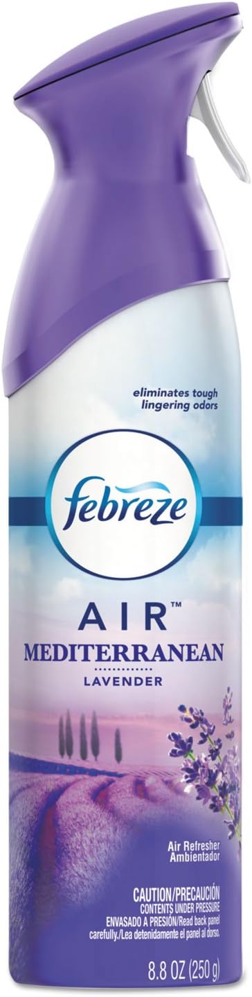 Febreze 96264 AIR, Mediterranean Lavender, 8.8 oz Aerosol, 6/Carton