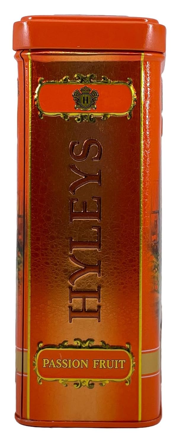 Hyleys English Aristocratic Passion Fruit Loose Leaf Black Tea In Gift Tin - 3.5 Oz (100G)