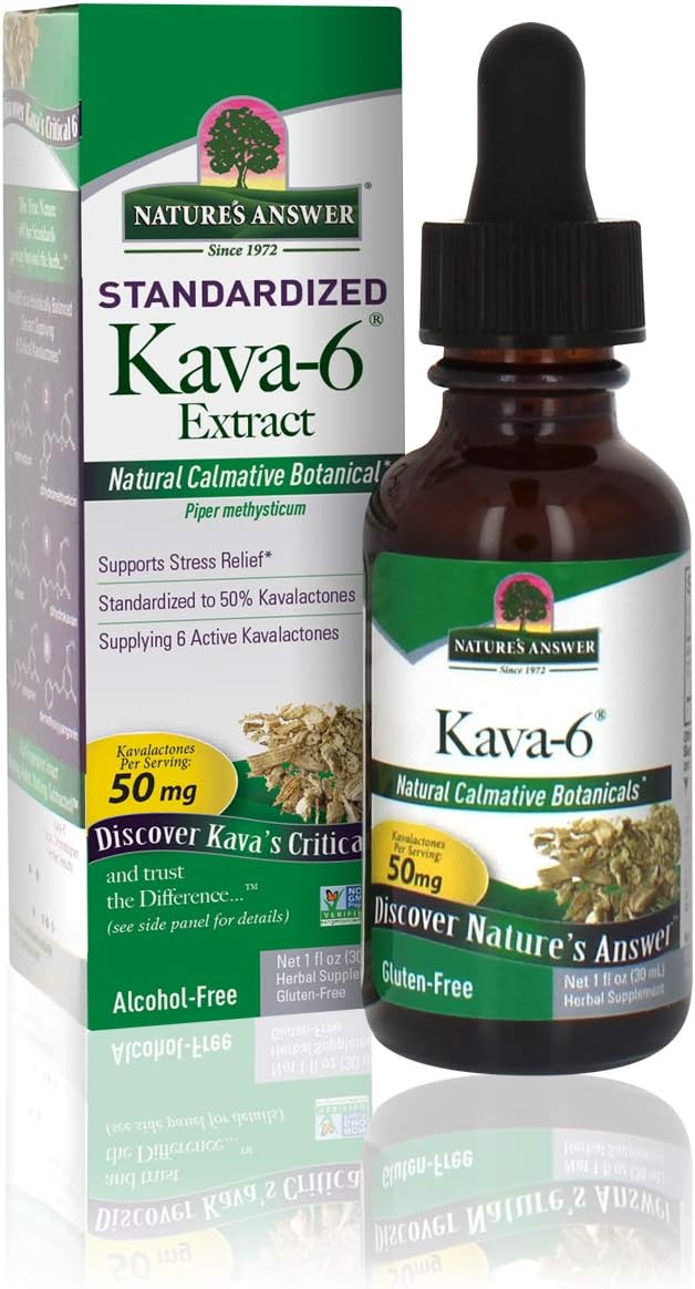 Nature'S Answer Kava-6 Extract | Supports Stress Relief | Gluten-Free, Alcohol-Free & Vegan 1
