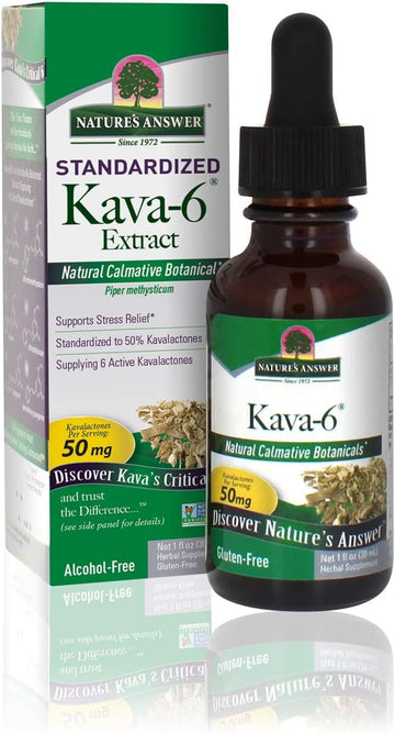 Nature'S Answer Kava-6 Extract | Supports Stress Relief | Gluten-Free, Alcohol-Free & Vegan 1