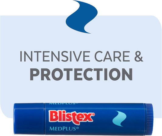 Blistex Medplus Lip Balm Stick, Helps Soothe Dry And Chapped Lips, Multipack 4.25G X 12