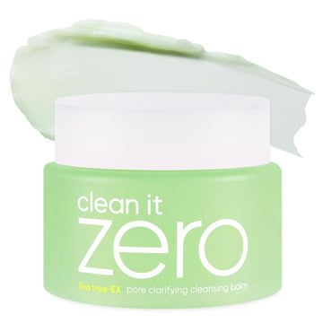 Banila Co Clean It Zero Pore Clarifying Cleansing Balm | Korean Makeup Remover, Facial Cleanser Wash For Oily And Acne Prone Skin | Vegan | Made With Aha-Pha & Tea Tree Extract (100Ml / 3.38 Fl. Oz)