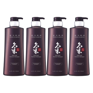 Daeng Gi Meo Ri- Ki Gold Premium Shampoo 4 Set [Shampoo 500Ml X4], Effectively Moisture To Dry And Rough Hair, No Artificial Color