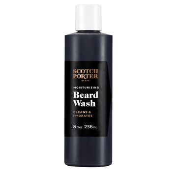 Scotch Porter Moisturizing Beard Wash – Cleanse, Refresh, Hydrate & Soften Coarse, Dry Facial Hair While Protecting Skin For A Fuller/Healthier-Looking Beard – Original Scent, 8 Oz. Bottle