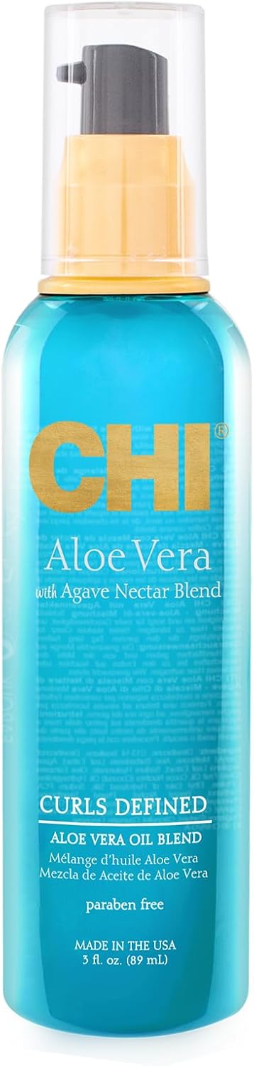 Chi Aloe Vera, Culs Defined Hair Oil, 89 Ml, White