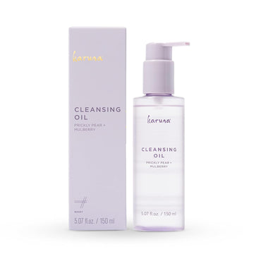 Karuna - Cleansing Oil With Prickly Pear For Clean Skin - Cleanses Without Clogging Pores, Oil Based Cleanser, Travel Size Makeup Remover - Waterproof Makeup Remover- Skin Care Facial Cleanser 150 Ml