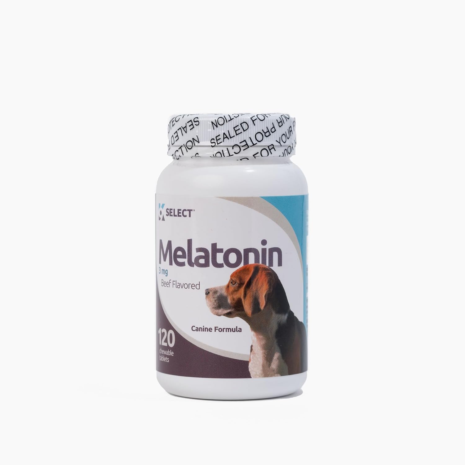 Melatonin for Dogs, 3 mg - 120 Beef Flavored Chewable Tablets - Dog Melatonin for Smaller Breeds - Gentle Well-Being Enhancer - Healthy, Tasty Dog Treats That Promote Overall Health