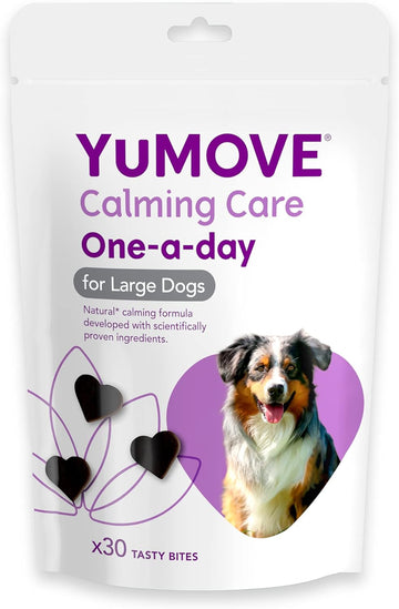 YuMOVE Calming Care One-a-day for Large Dogs | Previously YuCALM One-A-Day | Calming Supplemnent for Dogs who are Stressed or Nervous |30 Chews - 1 Month Supply | Packaging may vary?YCCL30