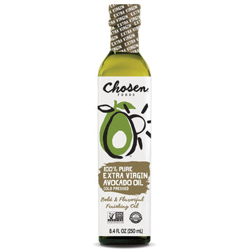 Chosen Foods 100% Pure Extra Virgin Avocado Oil, Keto And Paleo Diet Friendly, Kosher Oil For Baking, High-Heat Cooking, Frying, Homemade Sauces, Dressings And Marinades (8.4 Fl Oz)