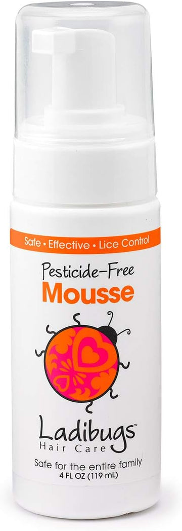 Ladibugs Elimination Mousse | Natural Ingredients | Highly Effective Head Lice & Nit Fix | Safe Removal For Kids, Family