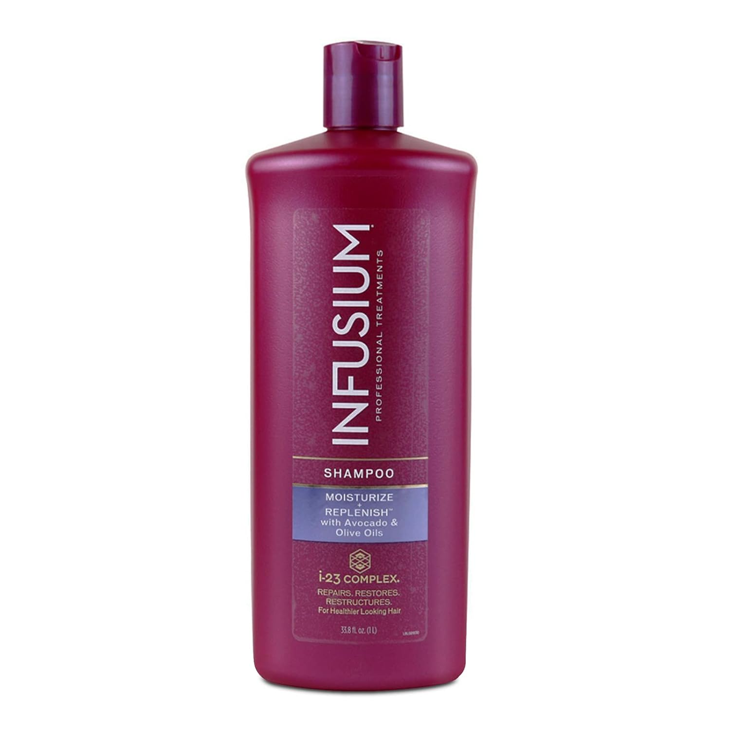 Infusium Moisturize And Replenish Shampoo - Infused With Avocado And Olive Oil - Hair Care For Dry Hair - Moisturizing Shampoo For Women - 13.5 Oz