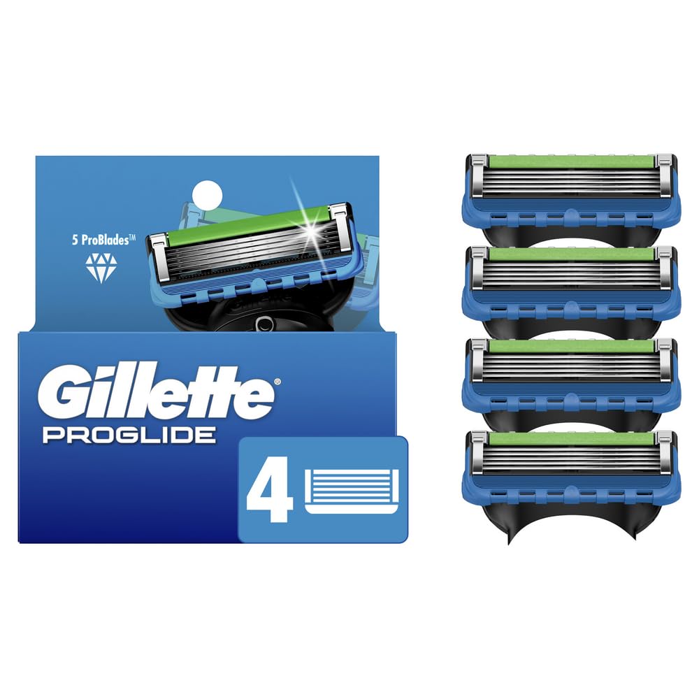 Gillette Proglide Razor Refills For Men, 4 Razor Blade Refills