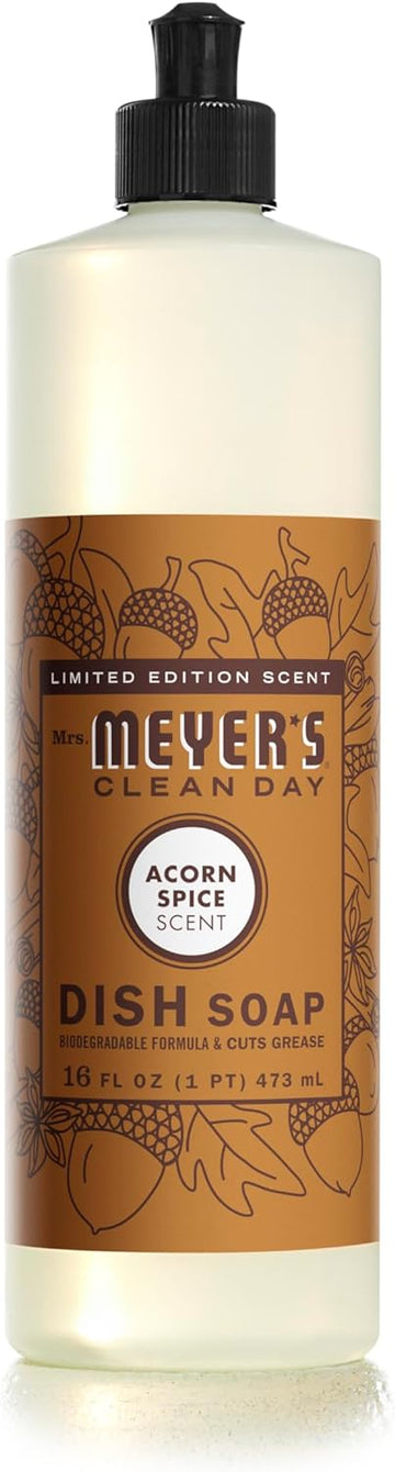 Mrs Meyer's, Dish Soap Acorn Spice, 16 Fl Oz