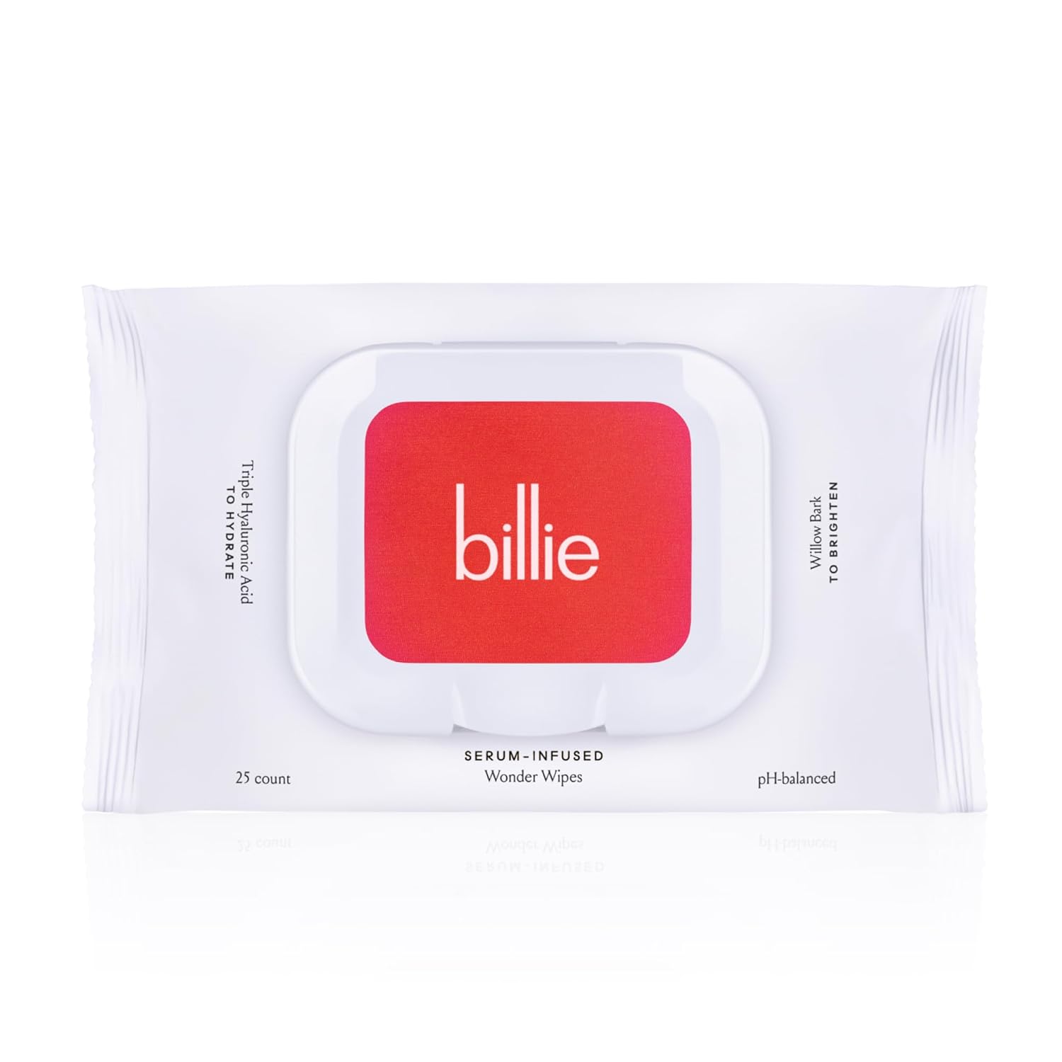 Billie - Wonder Wipes - Makeup-Removing Face Wipes - With Hyaluronic Acid And Witch Hazel - 25 Count, Packaging May Vary