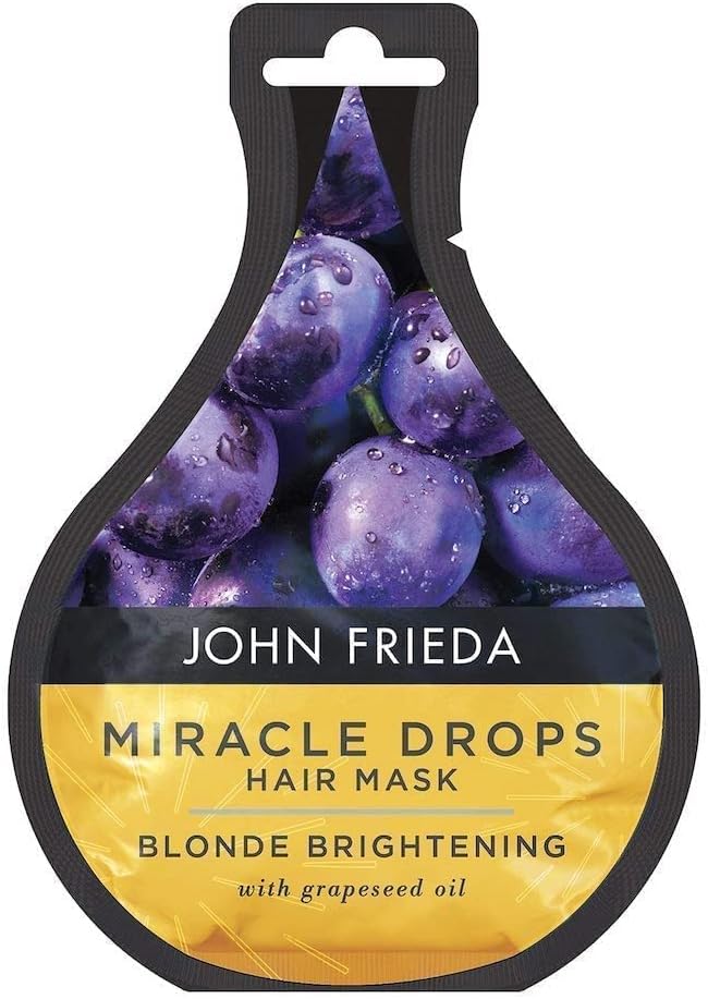 John Frieda Miracle Drops Blonde Brightening Hair Mask 25 ml, Hair Mask for Blonde Hair, Deep Conditioning Blonde Brightening Treatment : Amazon.co.uk: Beauty