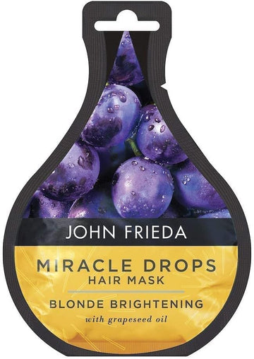 John Frieda Miracle Drops Blonde Brightening Hair Mask 25 ml, Hair Mask for Blonde Hair, Deep Conditioning Blonde Brightening Treatment : Amazon.co.uk: Beauty