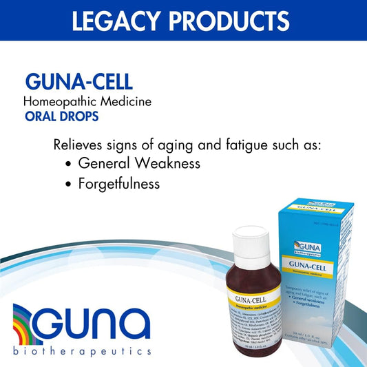 Guna Cell Homeopathic Memory and Fatigue Support for Age Related Symptoms- 1 Ounce