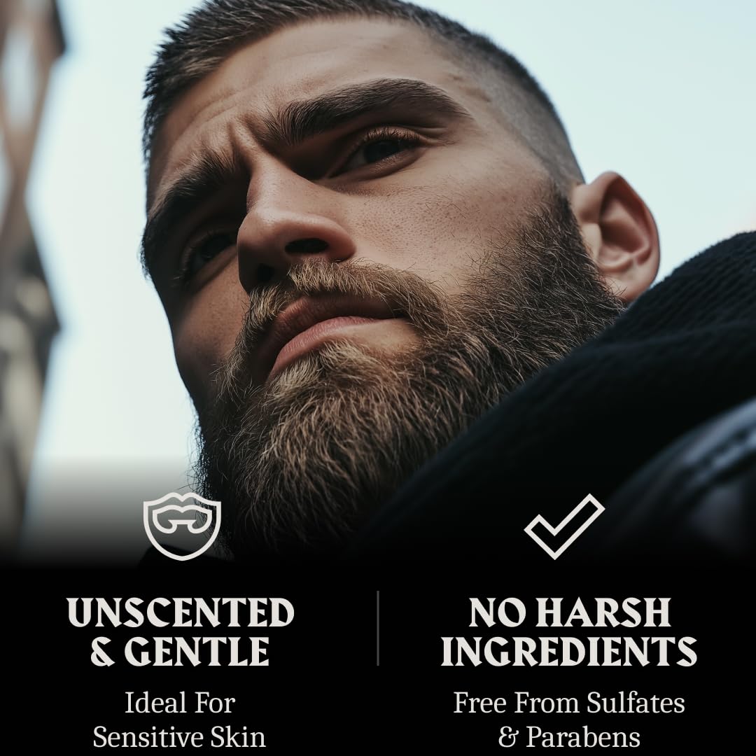 Striking Viking Beard Shampoo With Tea Tree, Biotin & Jojoba Oil - 17 Oz Deep Cleansing, Paraben & Sulfate Free For All Beard Types : Beauty & Personal Care