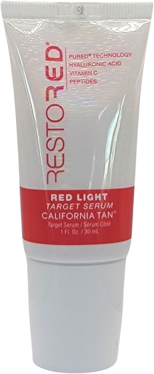California Tan Restored Target Serum Red Light Therapy 1Oz New
