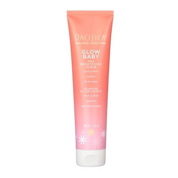 Pacifica Beauty, Glow Baby AHA Brightening Body Scrub, Vitamin C, Moisturizing & Exfoliating Body, Hand & Foot Scrub, Smooth Skin, Nourishing, Healthy Glowing Skin, Body Care, Skin Care, Vegan