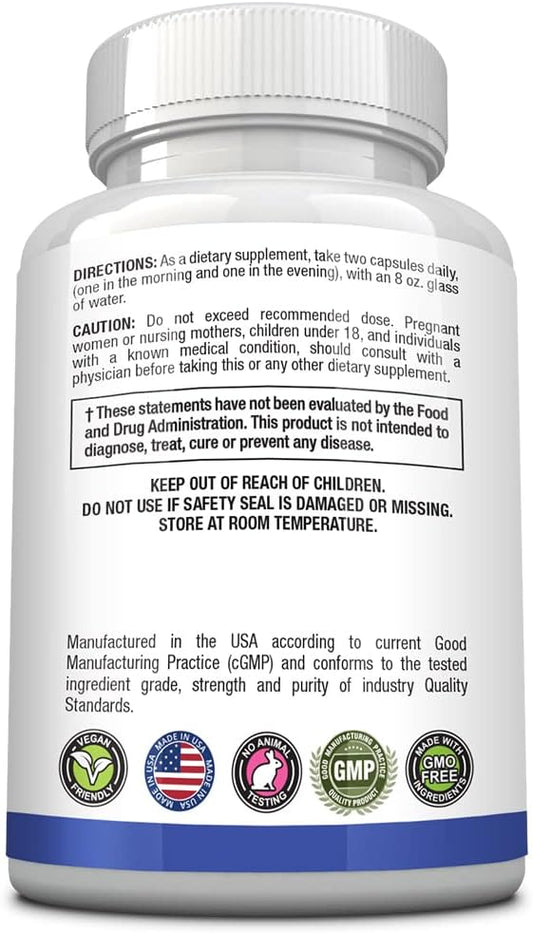 Approved Science GABA+ - Promote Calm, Improve Sleep, Boost Mood - GABA, L-Theanine, L-Arginine, Vitamin B6, BioPerine - High Absorption - 60 Capsules - Vegan