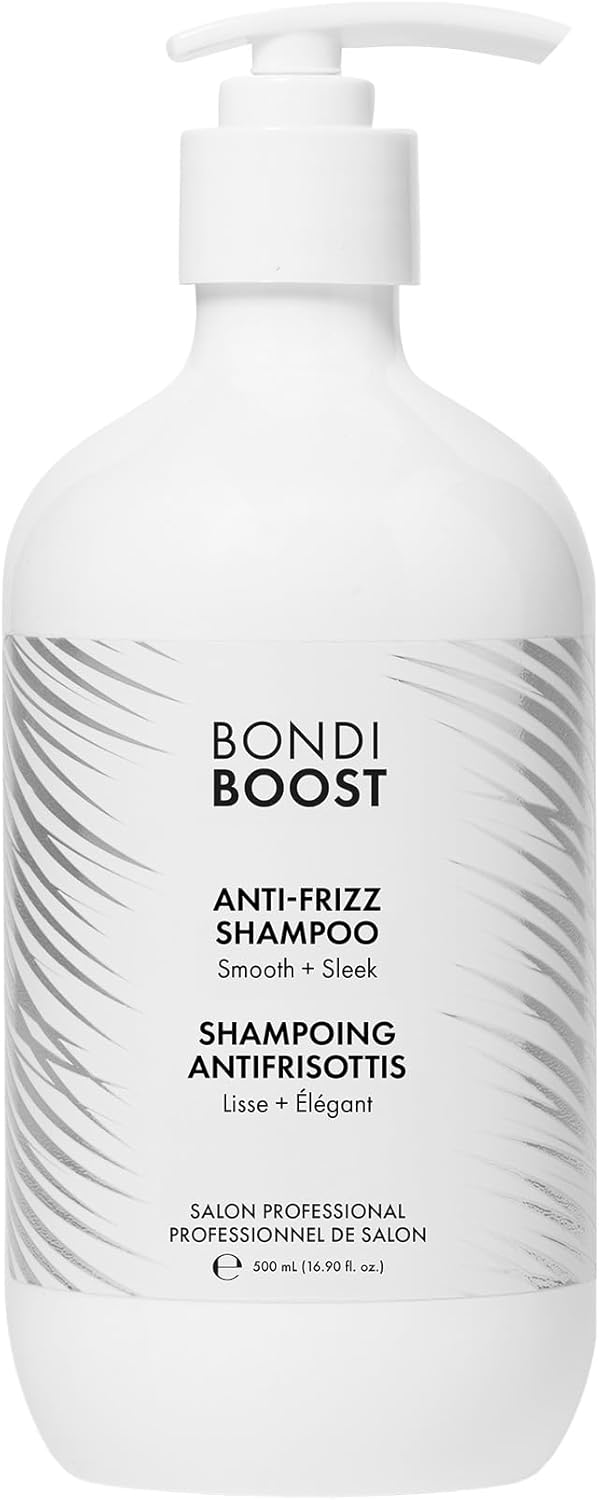 Bondiboost Anti-Frizz Smoothing Shampoo - Sulphate-Free, Aloe-Based Formula With Hyaluronic Acid, Argan & Triple Blend Of Nutrients For Sleek, Shiny Hair - Vegan & Cruelty-Free, 300Ml