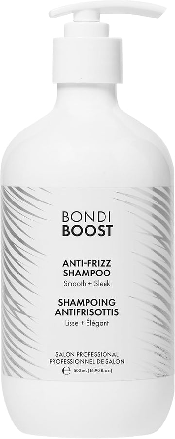 Bondiboost Anti-Frizz Smoothing Shampoo - Sulphate-Free, Aloe-Based Formula With Hyaluronic Acid, Argan & Triple Blend Of Nutrients For Sleek, Shiny Hair - Vegan & Cruelty-Free, 300Ml