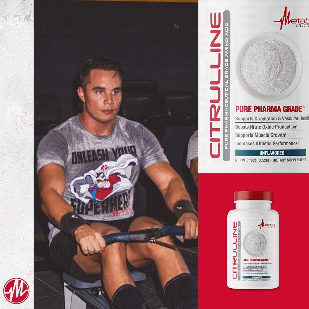 Metabolic Nutrition Citrulline, 100 Grams, Powder : Health & Household