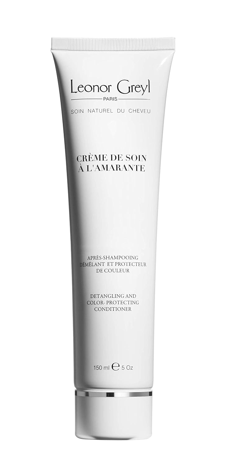 Leonor Greyl Paris - Creme De Soin A L'Amarante - Detangling And Color-Protecting Conditioner - Gluten Free & Vegan, 94% Natural Ingredients - Deep Smoothing Conditioner (5 Oz)