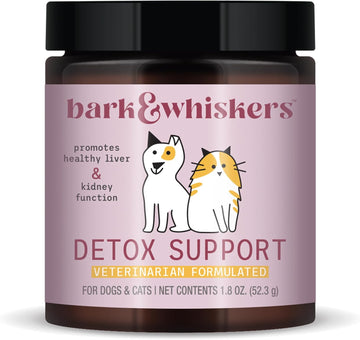 Bark & Whiskers Detox Support For Dogs & Cats, 1.8 Oz. (52.3 G), Promotes Healthy Liver & Kidney Function, Veterinarian Formulated, Non-Gmo, Dr. Mercola