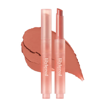 Lilybyred Milky Blur Fondue Bar 1.9G - Multi-Use Blurring Balm Stick For Lips & Cheeks (01#Apricot In Peanut Butter, 1Pc)