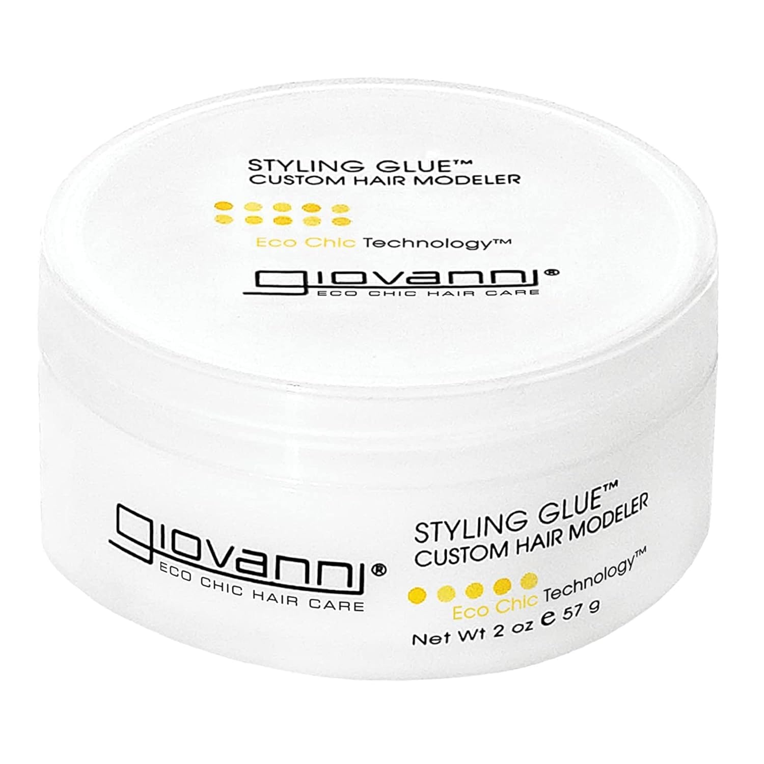 Giovanni Eco Chic Styling Glue Custom Hair Modeler - Styling Glue, Hair Products For Men & Women, Firm Hold, Spike, Sculpt, Shape With Our Hair Paste, Customize Style, No Parabens, Color Safe - 2 Oz