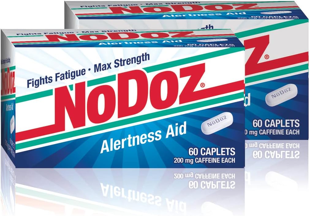 Nodoz 200Mg Caffeine Pills Maximum Strength, 120 Caplets Total