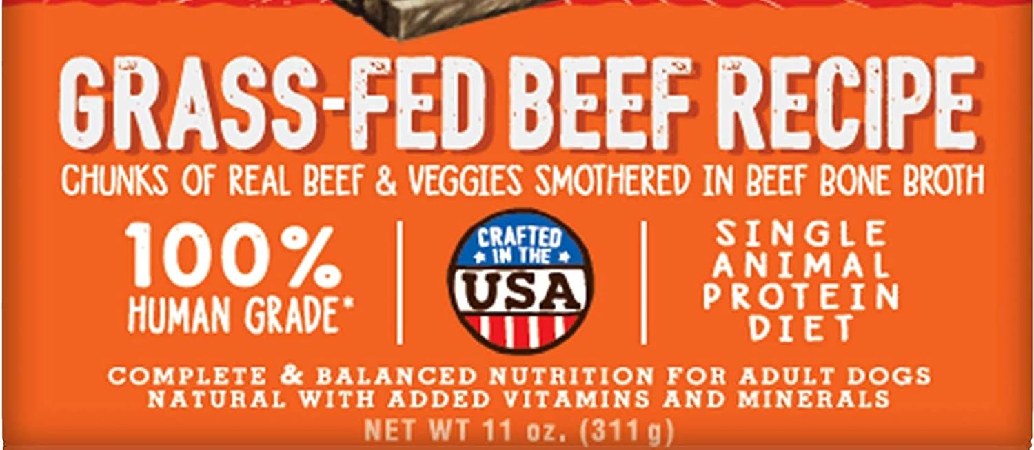 Stella & Chewy's Stella's Stew Grass-Fed Beef Recipe Wet Dog Food (Pack of 12): Pet Supplies: Amazon.com