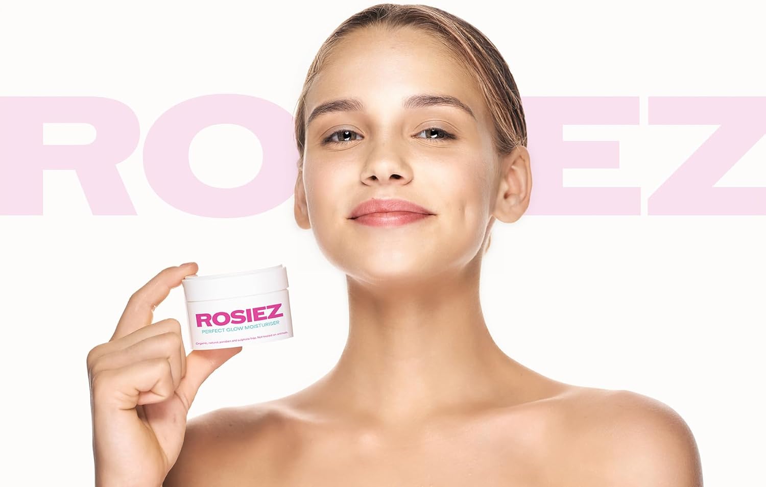 Rosiez Perfect Glow Pump Moisturiser - Gentle Formula For Teens And Tweens - Made In The Uk Vegan - Suitable For Sensitive Skin 50Ml