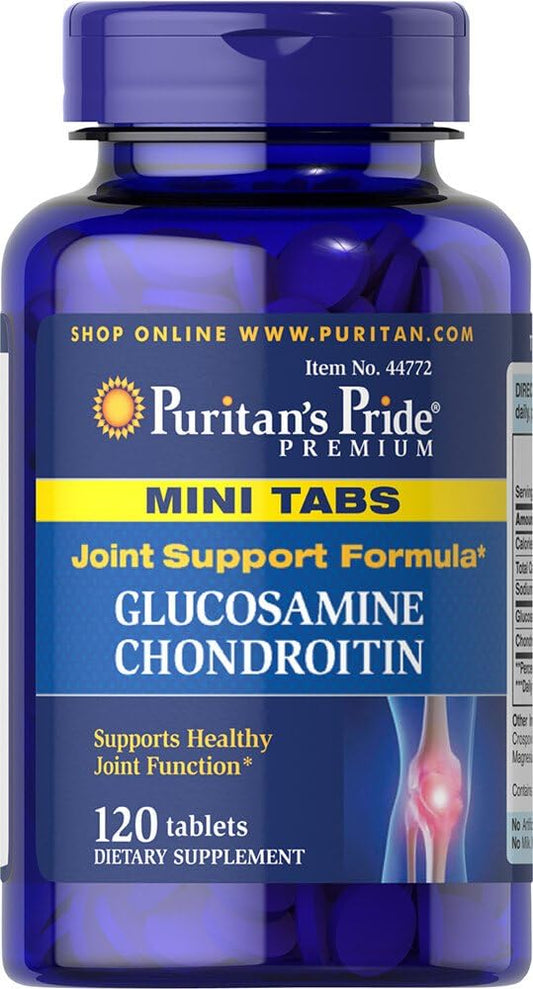 Puritan's Pride Glucosamine Chondroitin Mini Tabs Tablets, 120 Count : Health & Household