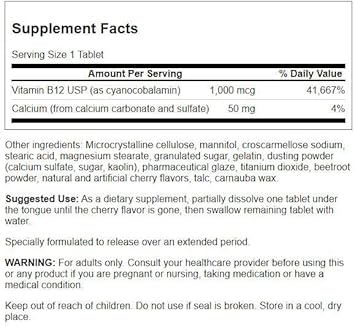 Swanson Triple Action Vitamin B-12 1Vitamin 000 Mcg 90 Tabs