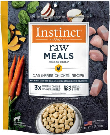 Instinct Freeze Dried Raw Meals Grain Free Dog Food, Dog Food Dry, Freeze Dried Dog Food, Raw Dog Food, Chicken Recipe, 25 Oz