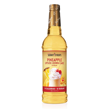 Jordan'S Skinny Syrups Sugar Free Coffee Syrup, Pineapple Upside Down Cake Syrup Flavor, Zero Calorie Flavoring For Latte, Protein Shake, Cocktail & More, Keto Friendly, 25.4 Fl Oz, 1 Pack