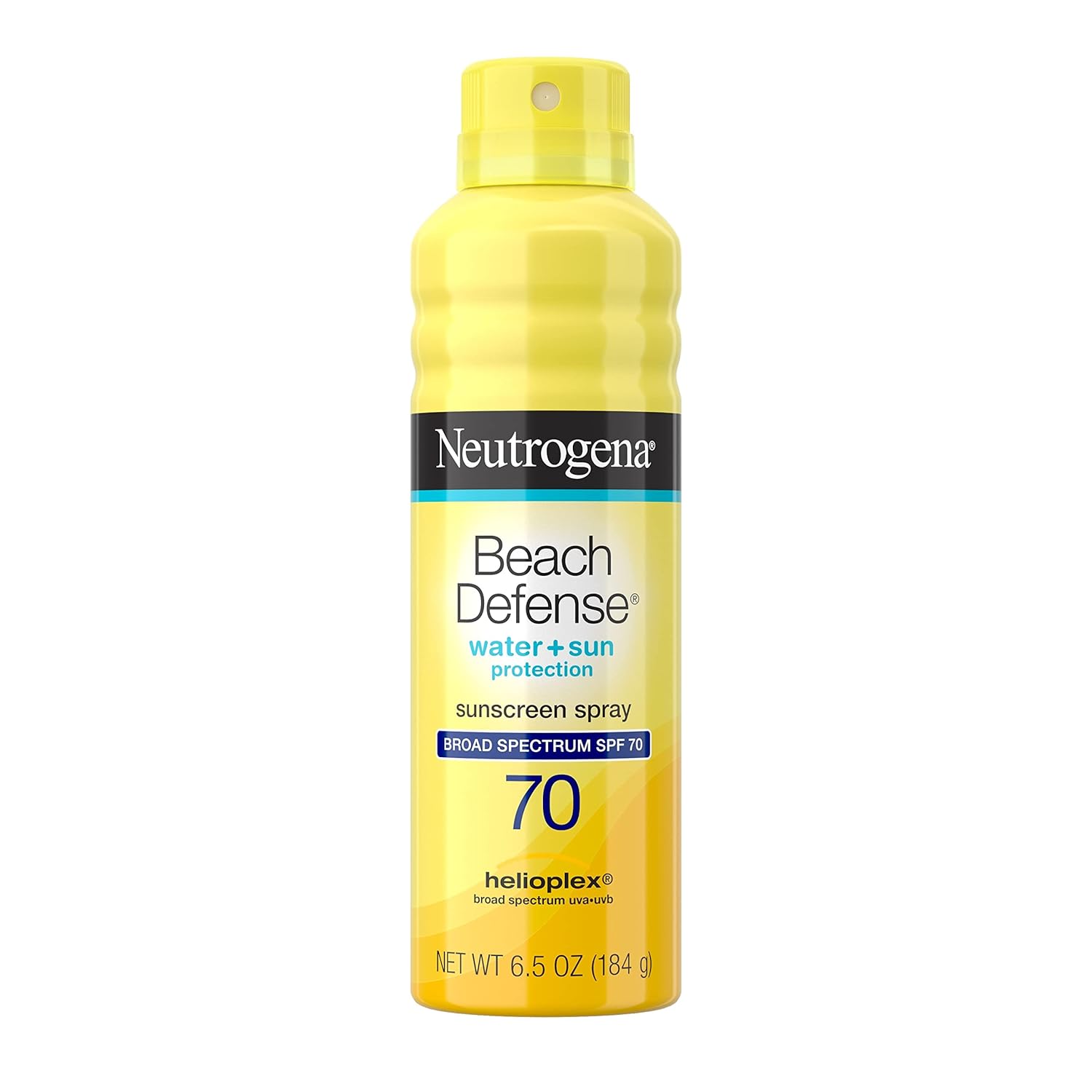 Neutrogena Beach Defense Spray Sunscreen With Broad Spectrum Spf 70, Fast Absorbing Sunscreen Body Spray Mist, Water-Resistant Uva/Uvb Sun Protection, Oxybenzone Free, 6.5 Oz