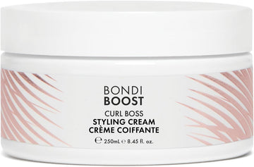 Bondiboost Curl Boss Defining Styling Cream - Silicone-Free, Aloe-Based Formula With Shea Butter, Argan Oil & Queensland Nut For Defined, Frizz-Free Curls - Vegan & Cruelty-Free, 200Ml