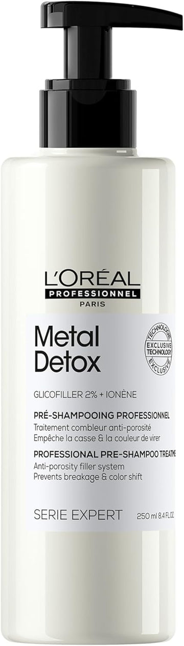 L’Oréal Professionnel Metal Detox Pre-Shampoo Hair Treatment 250Ml, Prevent Breakage & Colour Fade From Hard Water, Prevent Damaged Hair