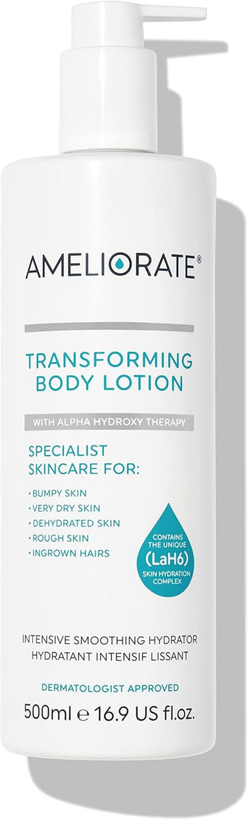Ameliorate Transforming Body Lotion 500Ml | Lab6, Lactic Acid, Ahas | Dermatologically Tested, Menopause Friendly