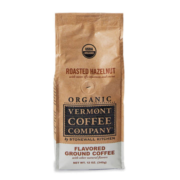 Vermont Coffee Company Organic Roasted Hazelnut Ground Coffee, 12oz
