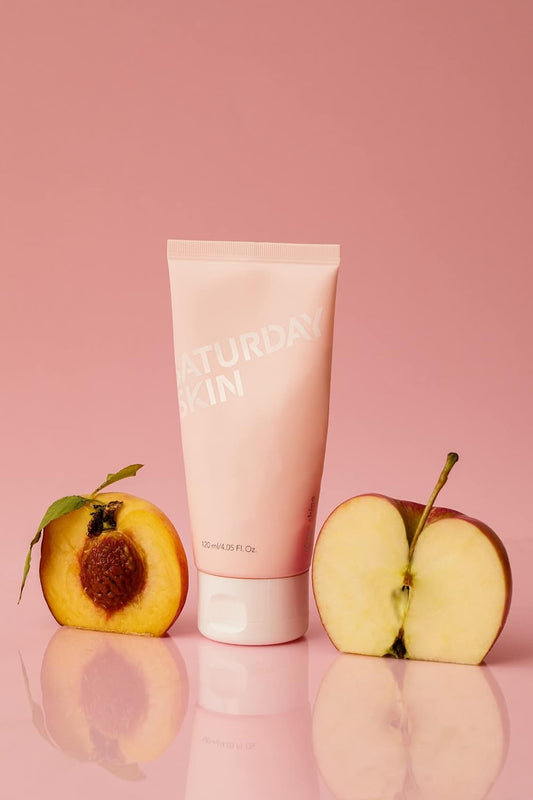 Saturday Skin Face Cleanser Hydrating Foam Cleanser Natural Ingredients Anti-Aging | Makeup Remover And Face Wash | Fragrance Free Ideal For Sensitive, Dry Skin Korean Skincare