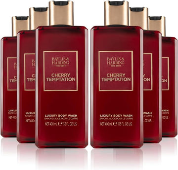 Baylis & Harding The Edit Cherry Temptation 2 Bottle Set, 400 Ml Hand Wash & 400 Ml Hand Lotion - Vegan Friendly (Pack Of 1)